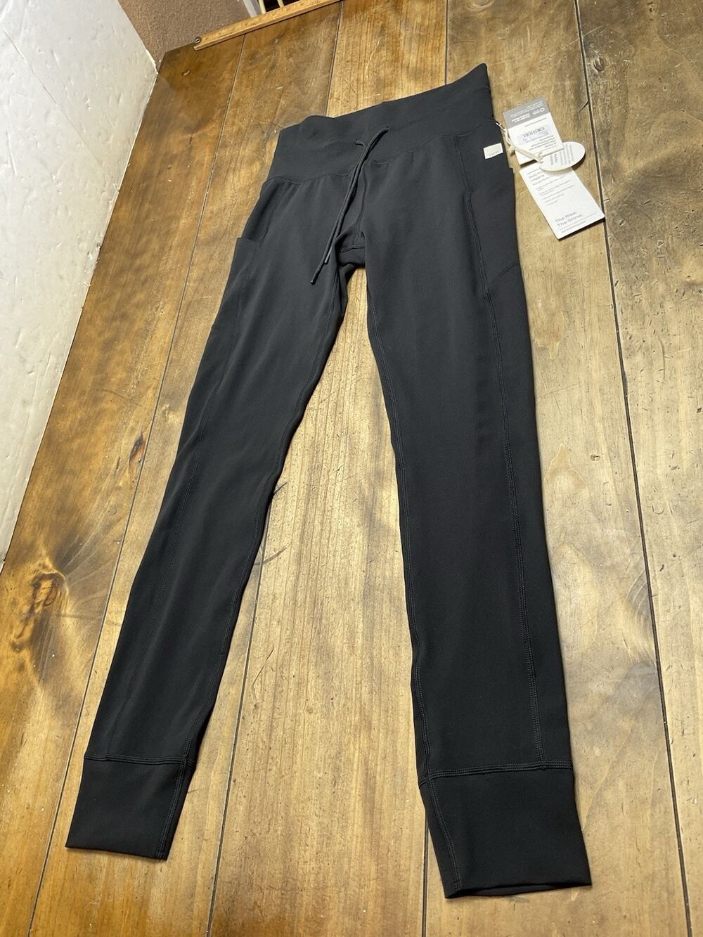 Vuori Daily Jogger Black High Rise Drawstring Activewear Pants VW490-Long S NWT